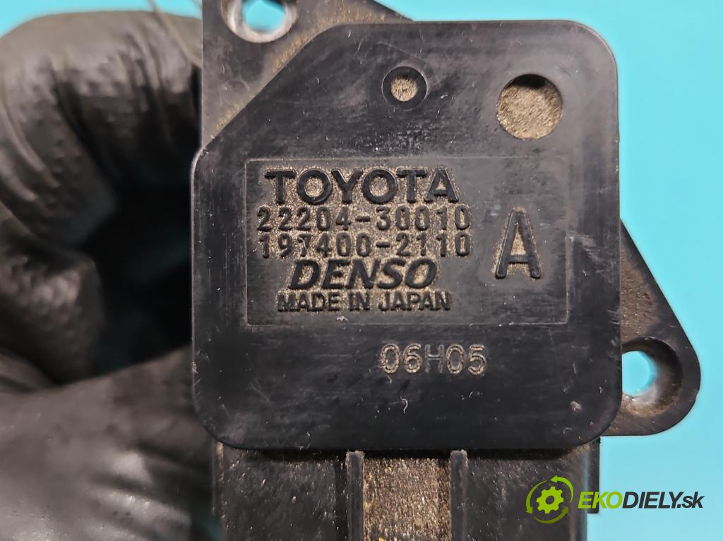 Toyota Rav4 III 2005-2012 2.2 D4D 136hp manual 100 kW 2231 cm3 5- váha vzduchu 22204-30010 (Snímač hmotnosti vzduchu)