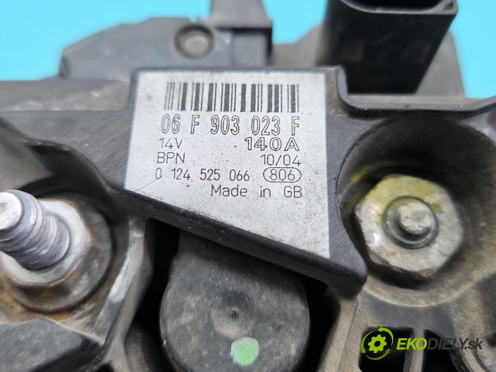 Vw Golf V 2003-2009 1.6 SR 102 HP manual 75 kW 1595 cm3 5- Alternator 06F903023F (Alternátor)