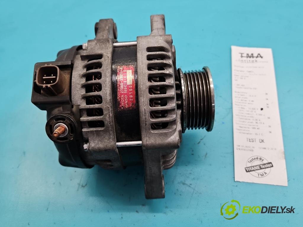 Toyota Corolla E12 2001-2009 1.4 D4D 90 HP manual 66 kW 1364 cm3 5- Alternator 27060-33071 (Alternátor)