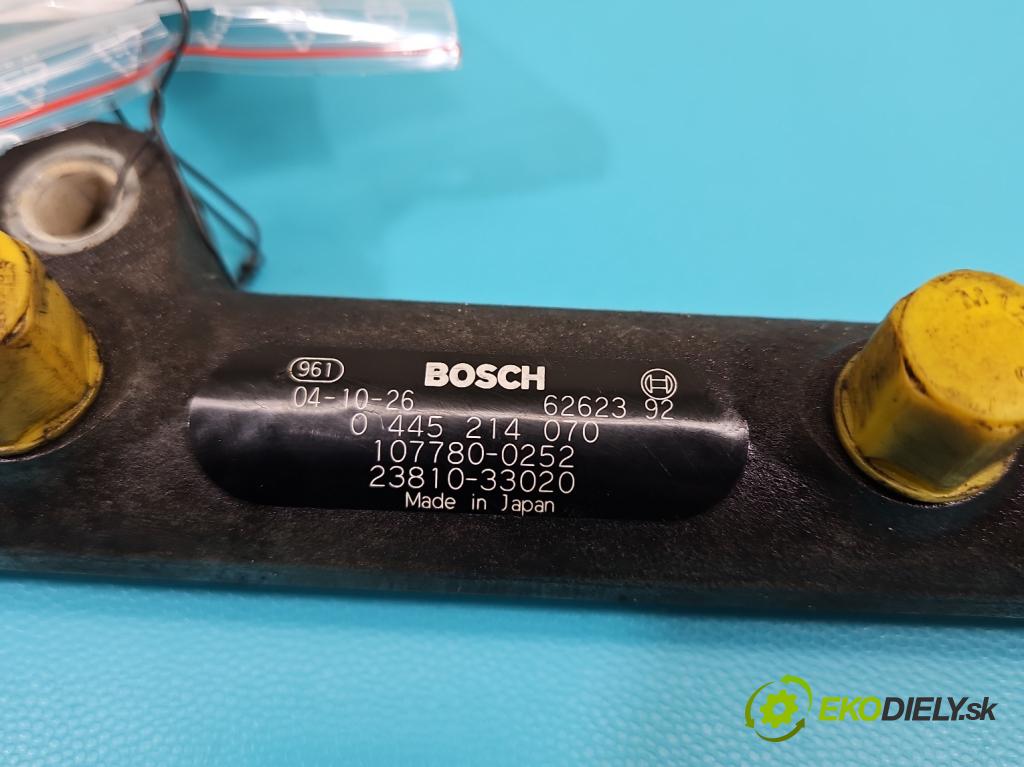 Toyota Corolla E12 2001-2009 1.4 D4D 90 HP manual 66 kW 1364 cm3 5- lišta vstrekovacia 0445214070 (Vstrekovacia lišta)