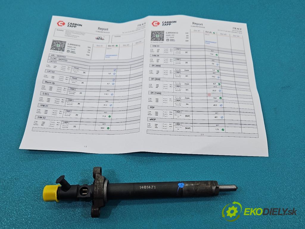 Citroen C5 II 2008-2017 2.0 hdi 140 HP manual 103 kW 1997 cm3 4- vstrek EJBR06001D (Vstrekovač paliva)