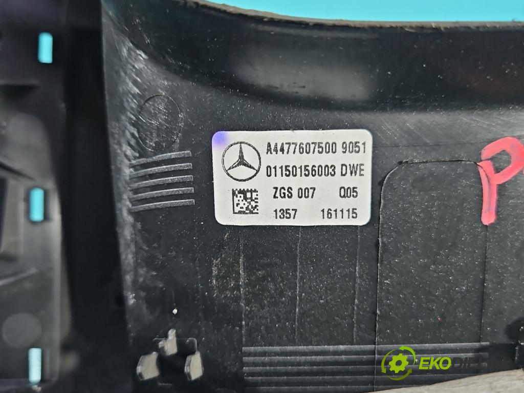 Mercedes Vito W447 2014- 2.2 CDI 136 HP automatic 100 kW 2143 cm3 5- rukoväť uvnitř: zadné pravé A4477607500 (Kľučka dverí ostatné)