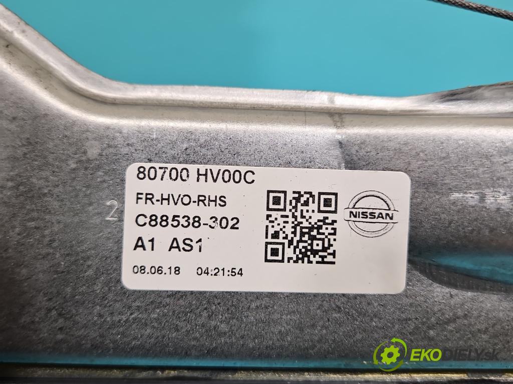 Nissan Qashqai II J11 2013-2021 1.2 T 116 hp manual 85 kW 1197 cm3 5- mechanismus stahování přední pravý 80700HV00C
