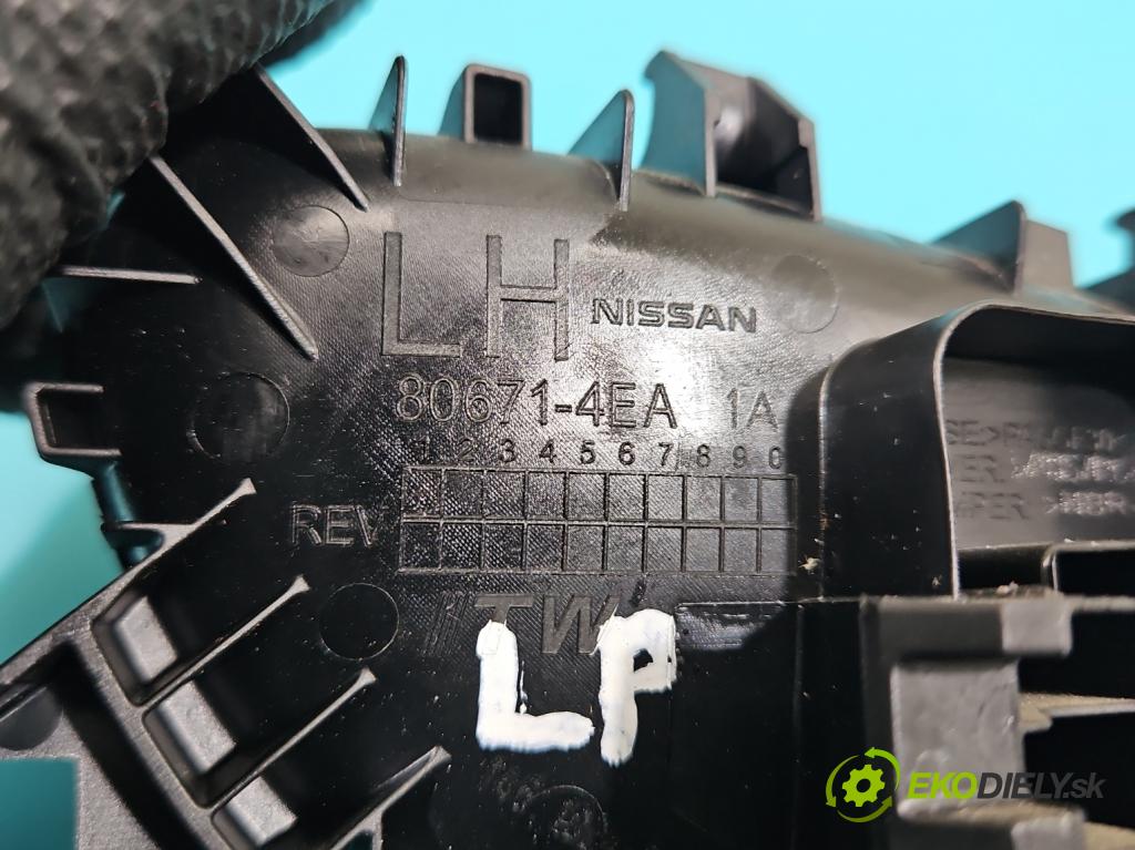 Nissan Qashqai II J11 2013-2021 1.2 T 116 HP manual 85 kW 1197 cm3 5- rukoväť uvnitř: predné ľavé 80671-4EA