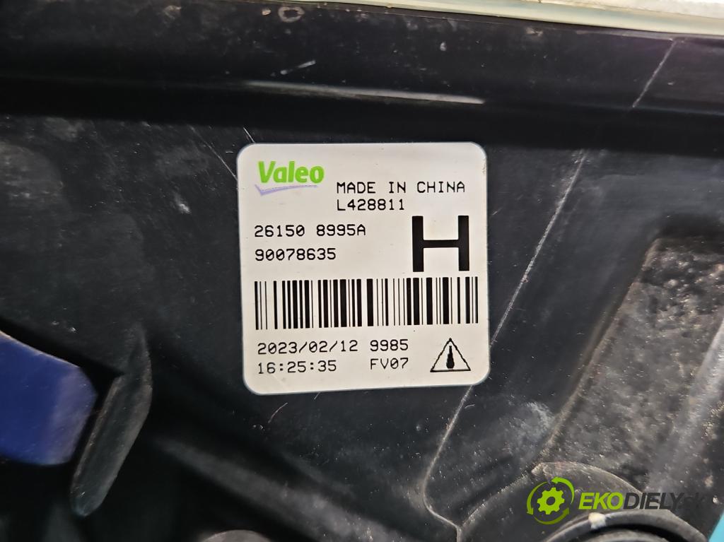 Nissan Qashqai II J11 2013-2021 1.2 T 116 hp manual 85 kW 1197 cm3 5- Halogen pravý 261508995A (Klika dveří ostatní)