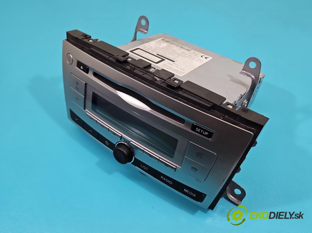 Toyota Avensis III T27 2009-2018 1.8 vvti 147 HP manual 108 kW 1798 cm3 5- Radio originál 86120-05220