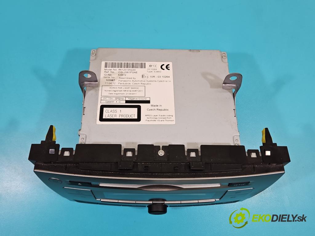 Toyota Avensis III T27 2009-2018 1.8 vvti 147 HP manual 108 kW 1798 cm3 5- Radio originál 86120-05220