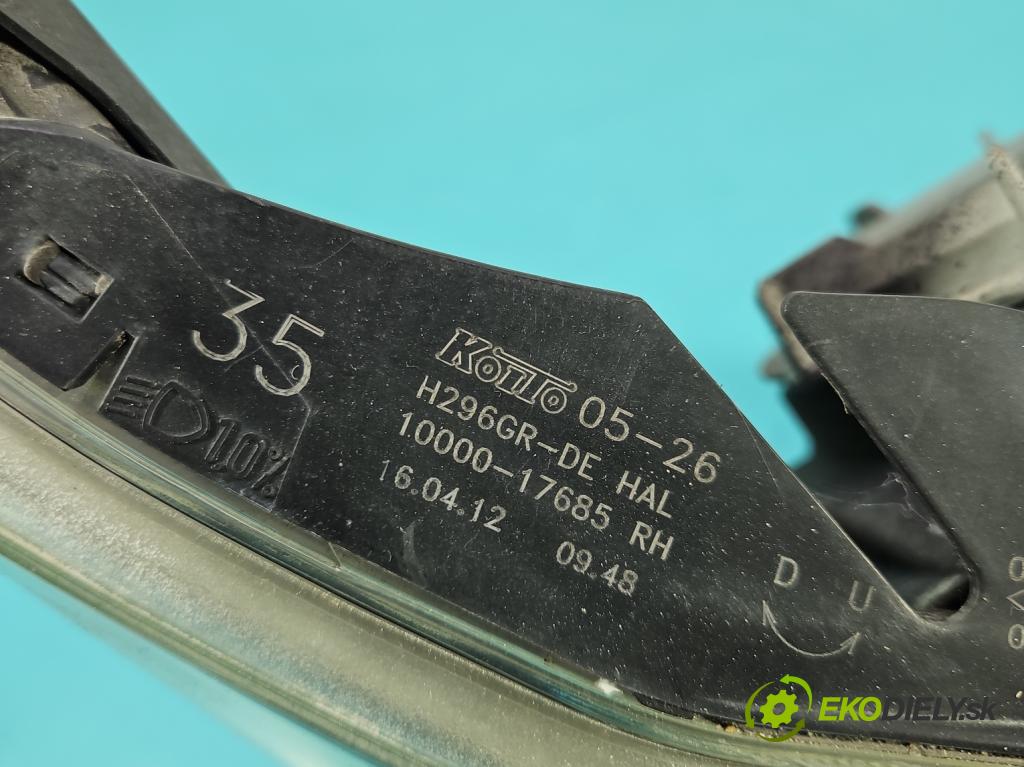 Toyota Avensis III T27 2009-2018 1.8 vvti 147 HP manual 108 kW 1798 cm3 5- Reflektor: pravý 10000-17685 (Svetlo predné pravé)