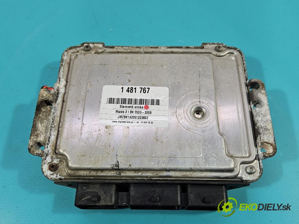 Mazda 3 I BK 2003-2009 1.6 citd 109 HP manual 80 kW 1560 cm3 5- riadiaca jednotka motora 0281011534