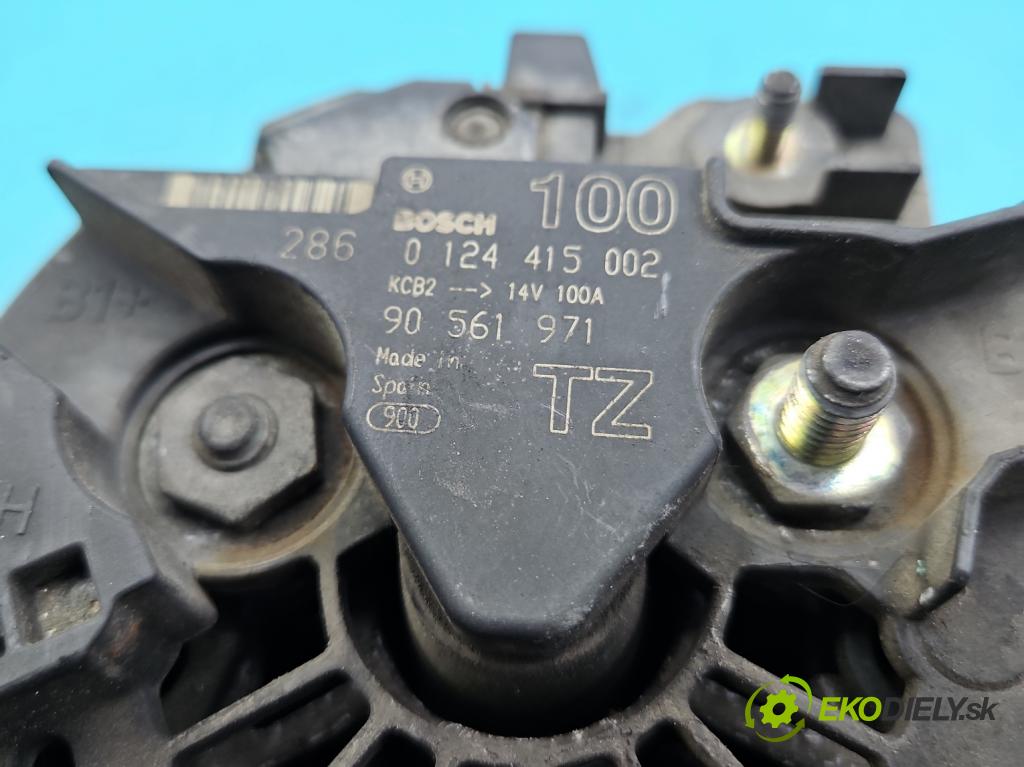 Opel Vectra C 2002-2008 1.8 16V 122 HP manual 90 kW 1796 cm3 4- Alternator 0124415002 (Alternátor)
