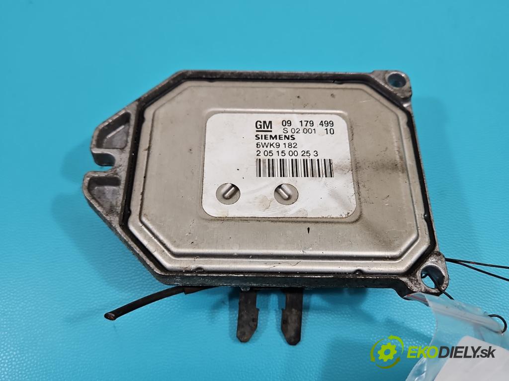 Opel Vectra C 2002-2008 1.8 16V 122 HP manual 90 kW 1796 cm3 4- riadiaca jednotka motora 09179499