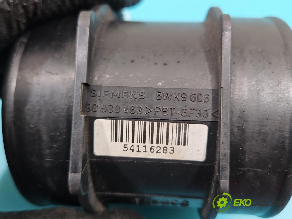 Opel Vectra C 2002-2008 1.8 16V 122 HP manual 90 kW 1796 cm3 4- průtokoměr: 5WK9606 (Váha vzduchu)