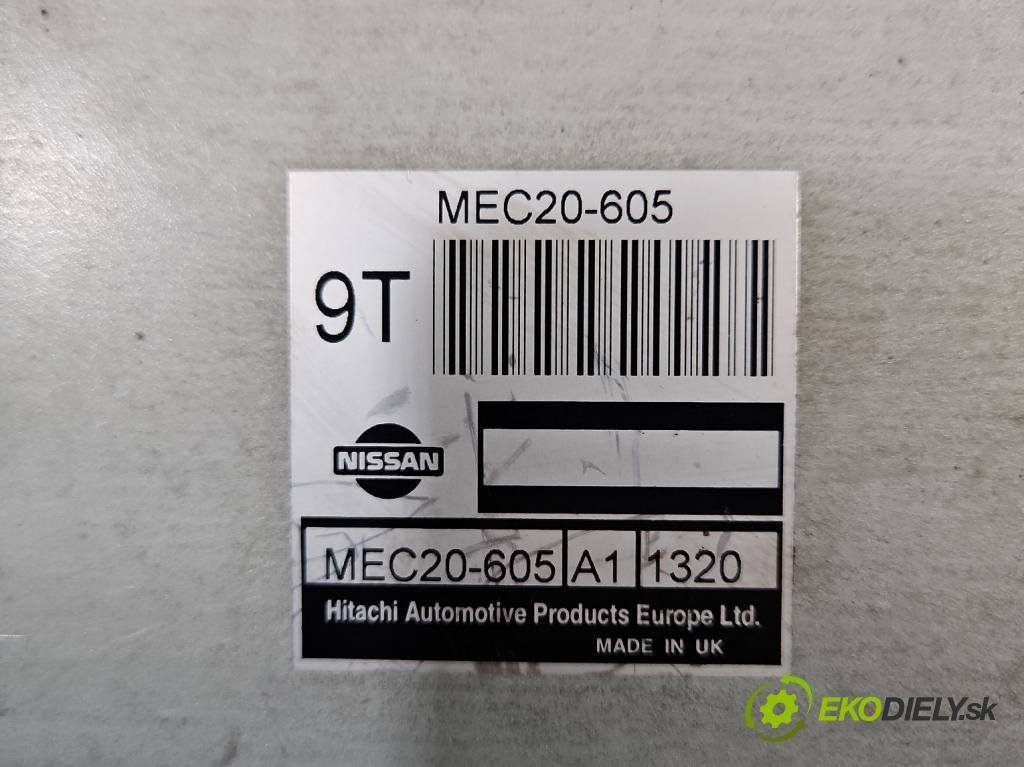 Nissan Almera N16 2000-2006 1.5 16V 90 HP manual 66 kW 1498 cm3 5- riadiaca jednotka motora MEC20-605