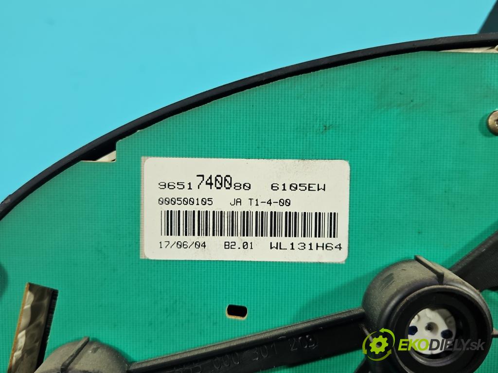 Citroen Berlingo I 1996-2008 1.9d 69KM manual 51 kW 1868 cm3 5- prístrojovka/ budíky 9651740080 (Prístrojová doska)