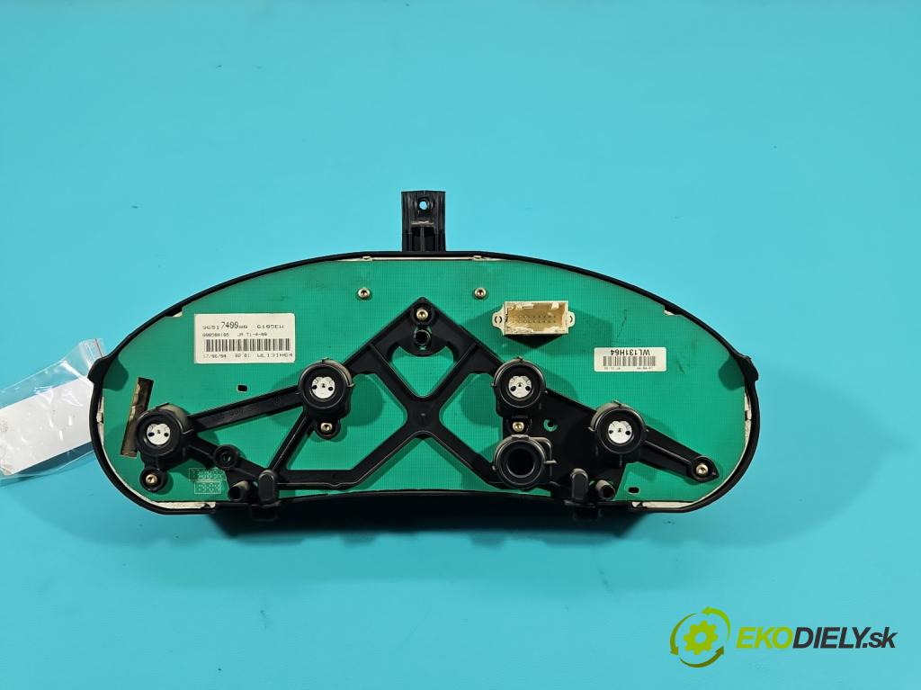 Citroen Berlingo I 1996-2008 1.9d 69KM manual 51 kW 1868 cm3 5- prístrojovka/ budíky 9651740080 (Prístrojová doska)