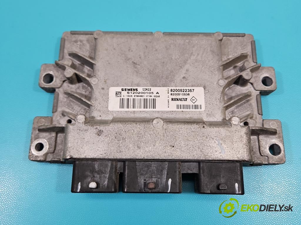 Renault Clio III 2005-2012 1,2.0 16V 75 HP manual 55 kW 1149 cm3 5- riadiaca jednotka motora S120200105A