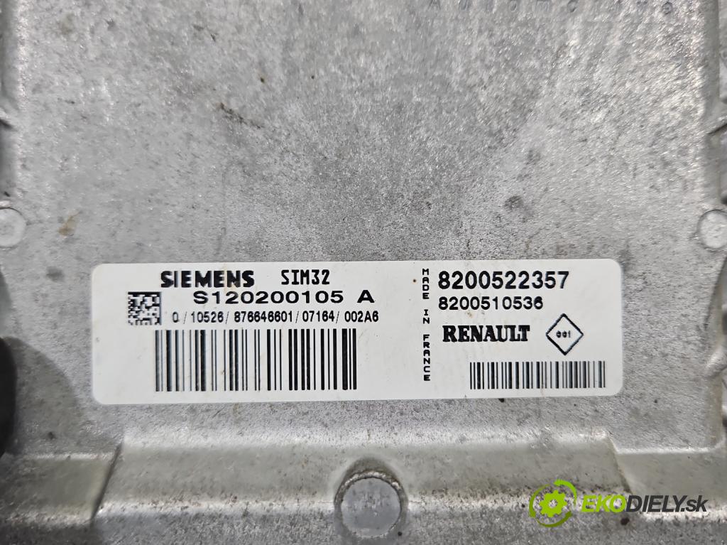 Renault Clio III 2005-2012 1,2.0 16V 75 HP manual 55 kW 1149 cm3 5- riadiaca jednotka motora S120200105A
