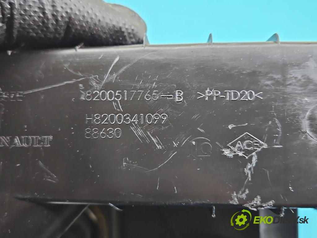 Renault Clio III 2005-2012 1,2.0 16V 75 HP manual 55 kW 1149 cm3 5- obal filtra vzduchu 8200517765B (Obal vzduchového filtra)