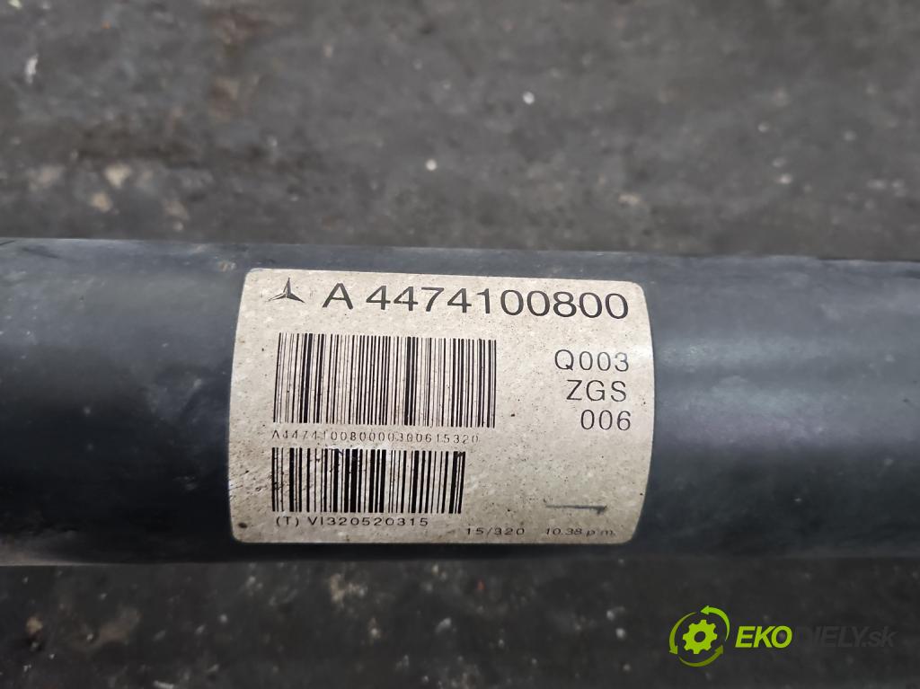 Mercedes Vito W447 2014- 2.1 CDI 136 HP automatic 100 kW 2143 cm3 5- Hřídel: zadné A4474100800 (Kardaňový hriadeľ)