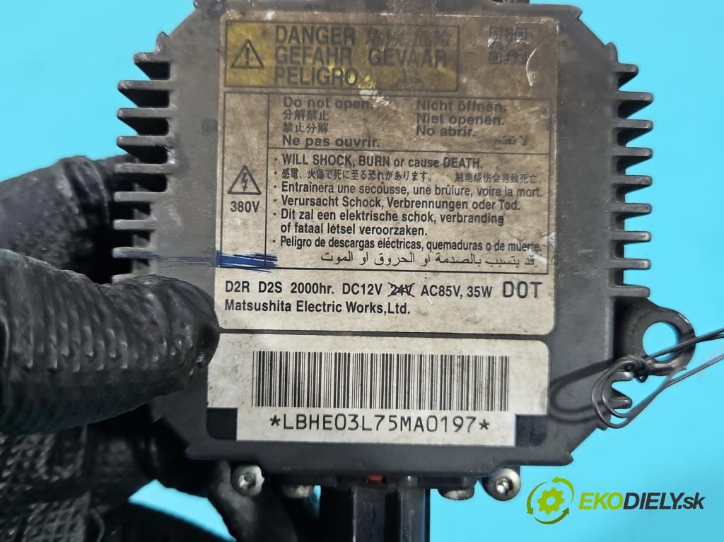 Honda CR-V III 2006-2011 2.2 i-CTDi 140 HP manual 103 kW 2204 cm3 5- střídač: xenon  (Riadiaca jednotka xenónu)