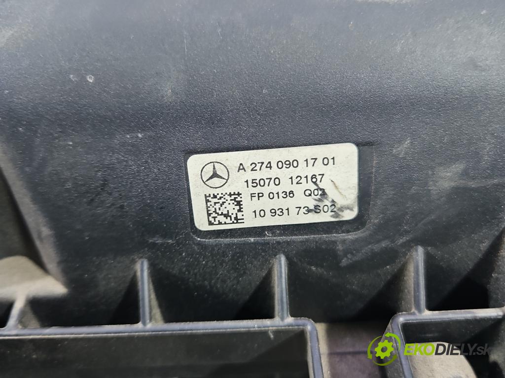 Mercedes C W205 2014–2021 2.0 16V 184hp automatic 135 kW 1991 cm3 4- obal filtra vzduchu A2740901701 (Obal vzduchového filtra)