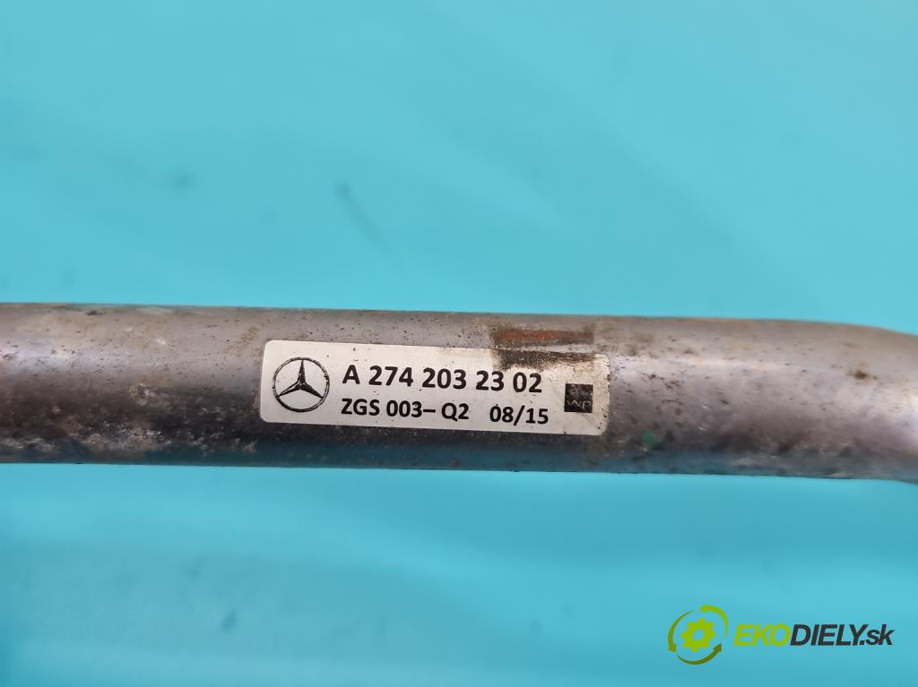 Mercedes C W205 2014–2021 2.0 16V 184 hp automatic 135 kW 1991 cm3 4- Trubka: A2742032302
