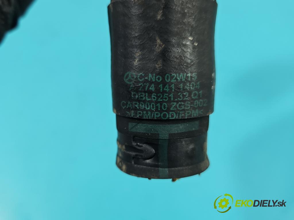Mercedes C W205 2014–2021 2.0 16V 184 hp automatic 135 kW 1991 cm3 4- Trubka: A2741411404