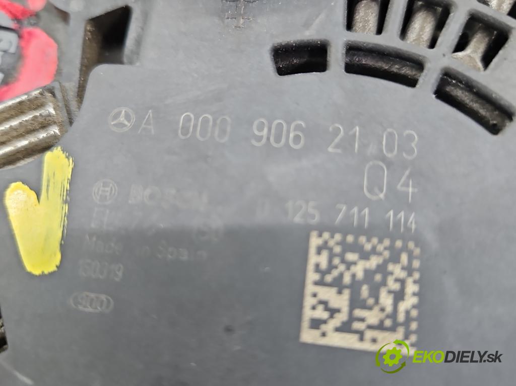 Mercedes C W205 2014–2021 2.0 16V 184hp automatic 135 kW 1991 cm3 4- Alternator A0009062103 (Alternátor)