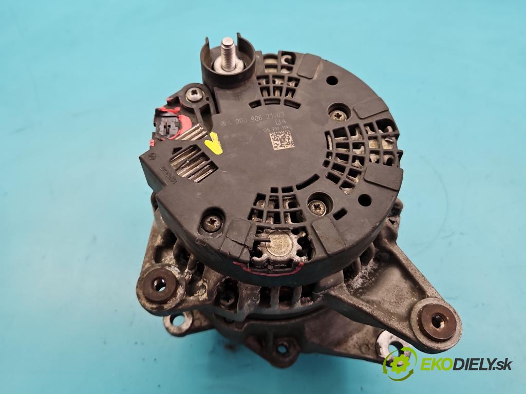 Mercedes C W205 2014–2021 2.0 16V 184hp automatic 135 kW 1991 cm3 4- Alternator A0009062103 (Alternátor)