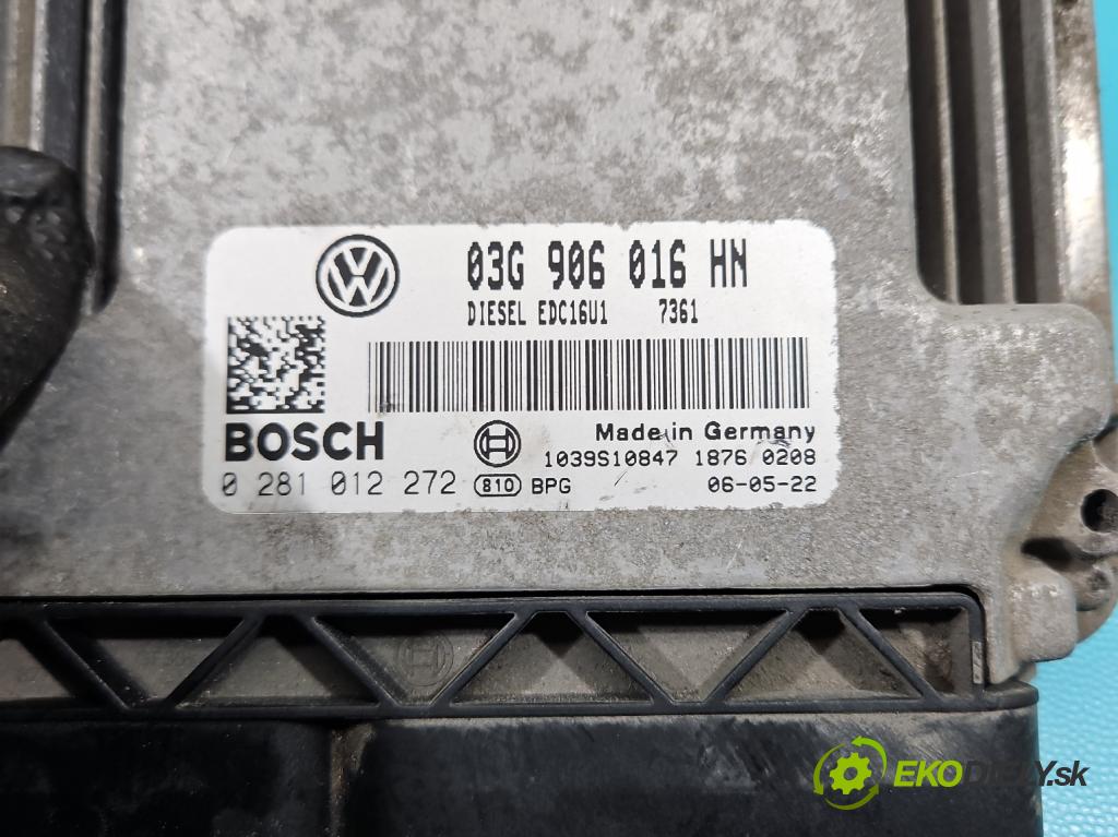 Vw Caddy III 2K 2003-2020 2.0 SDI 69KM manual 51 kW 1968 cm3 4- riadiaca jednotka motora 03G906016HN