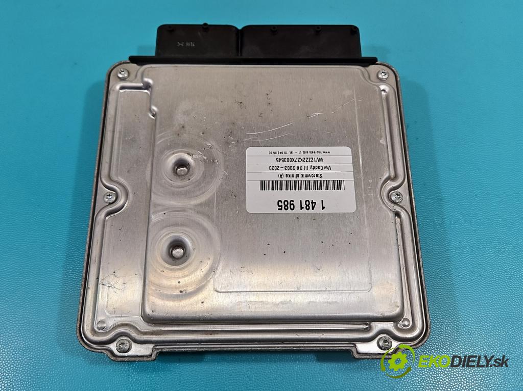 Vw Caddy III 2K 2003-2020 2.0 SDI 69KM manual 51 kW 1968 cm3 4- riadiaca jednotka motora 03G906016HN