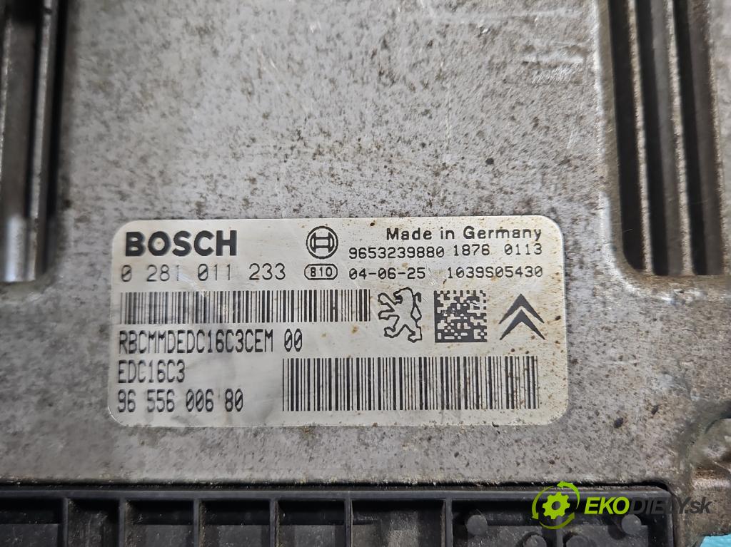 Citroen Xsara Picasso 1.6 hdi 109 HP manual 80 kW 1560 cm3 5- riadiaca jednotka motora 0281011233
