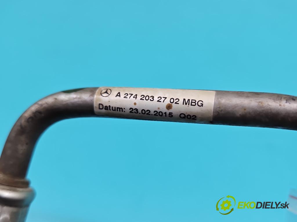 Mercedes C W205 2014–2021 2.0 16V 184 hp automatic 135 kW 1991 cm3 4- Trubka: A2742032702