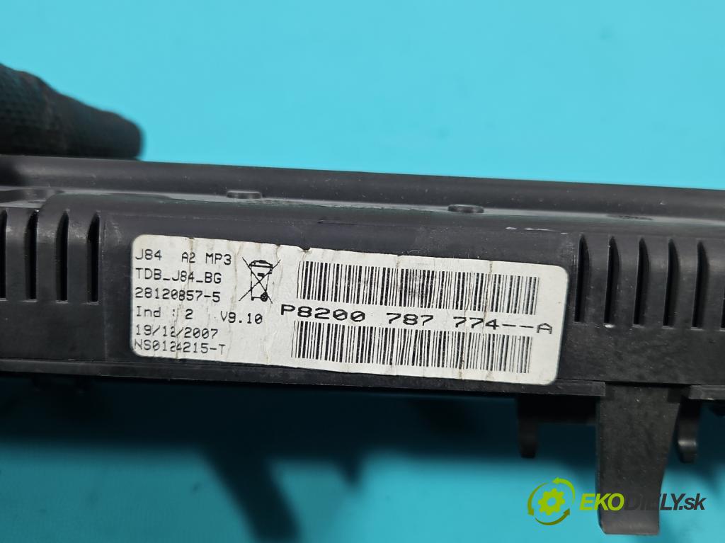 Renault Scenic II 2003-2009 1.5 dci 106 HP manual 78 kW 1461 cm3 5- prístrojovka/ budíky P8200787774A (Prístrojová doska)