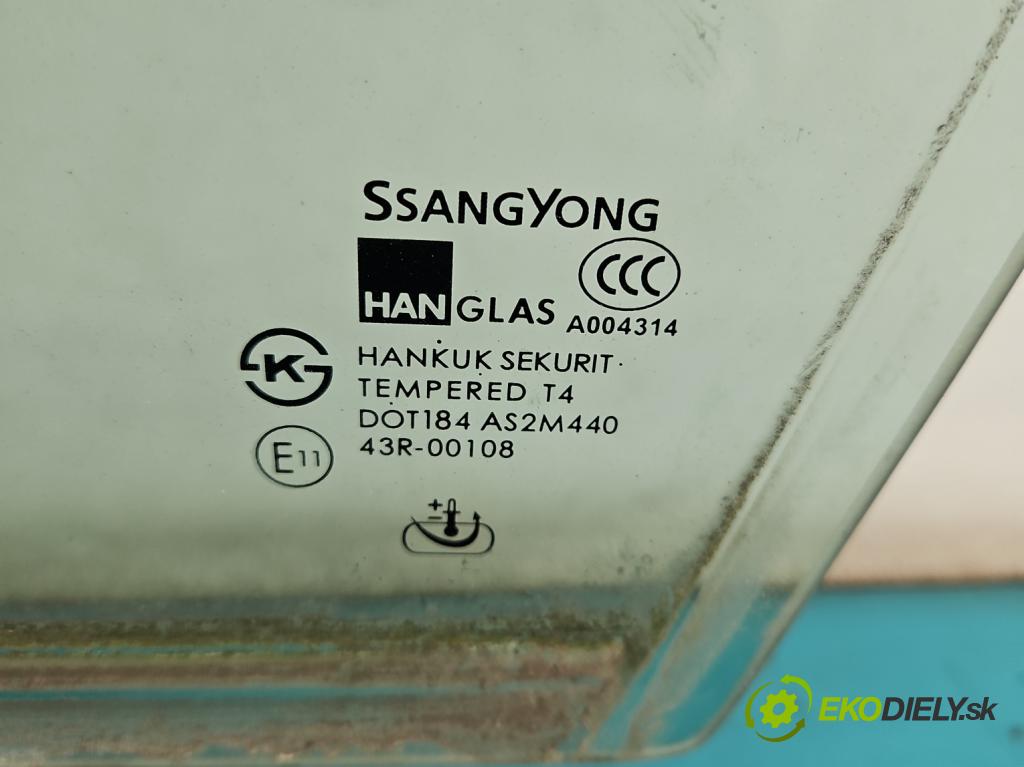 Ssangyong Rexton I 2001-2017 2.0 (671960) 155 hp automatic 114 kW 1998 cm3 5- sklo dveře přední levé