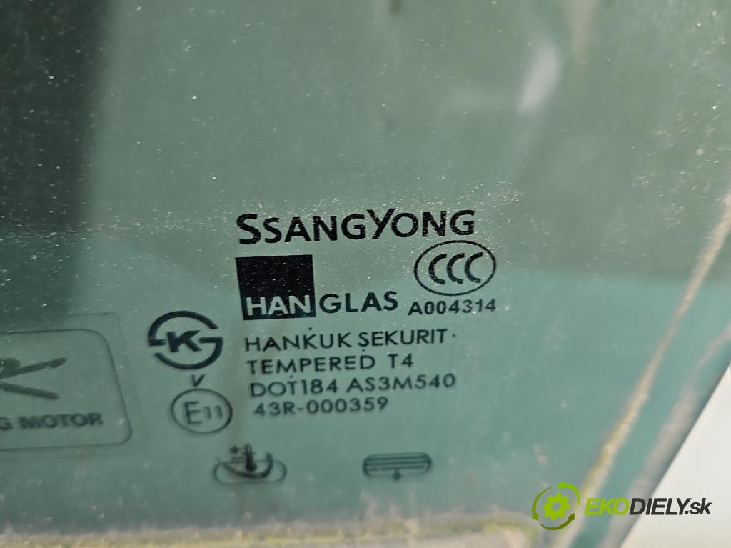 Ssangyong Rexton I 2001-2017 2.0 (671960) 155 hp automatic 114 kW 1998 cm3 5- sklo dveře zadní levé