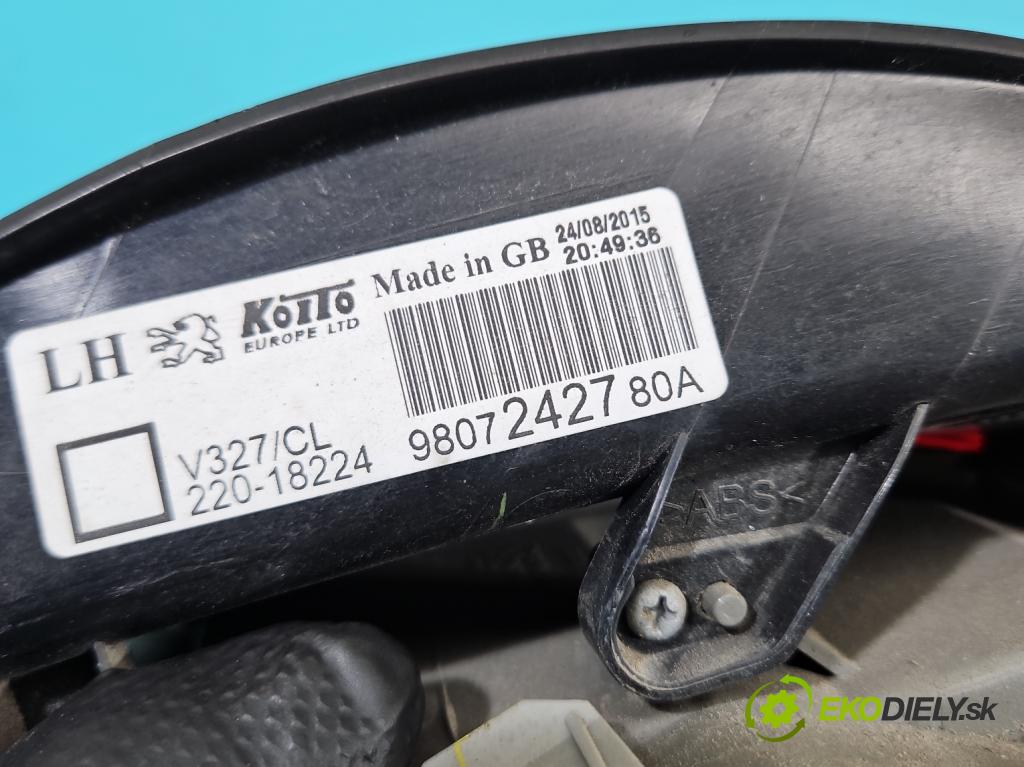 Peugeot 508 I 2010-2018 2.0 hdi 150 hp manual 110 kW 1997 cm3 4- světlo zadní levé 9807242780A (Klika dveří ostatní)