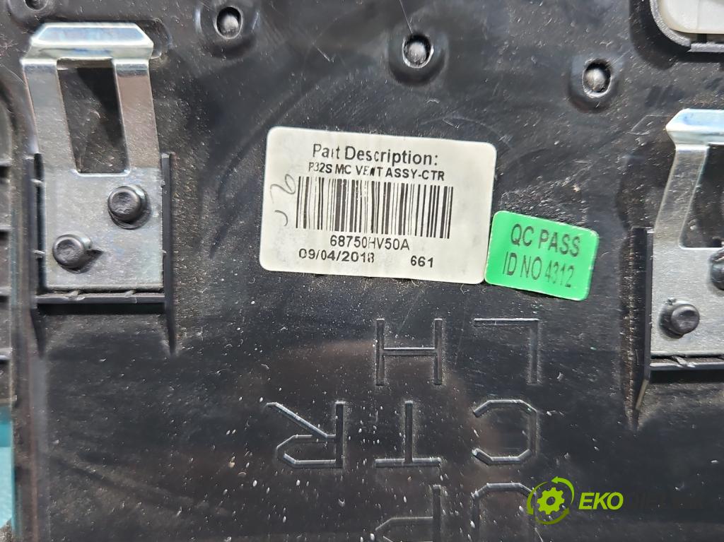 Nissan Qashqai II J11 2013-2021 1.2 T 116 HP manual 85 kW 1197 cm3 5- Mřížka: kúrenia stredová 68750HV50A (Mriežka kúrenia (fukár))