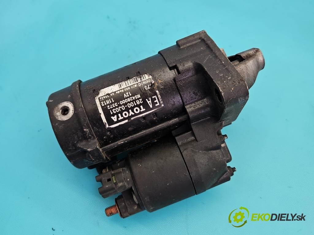 Toyota Yaris II 2005-2011 1.3 vvti 87 HP manual 64 kW 1298 cm3 5- štartér 28100-0J031 (Štartér)