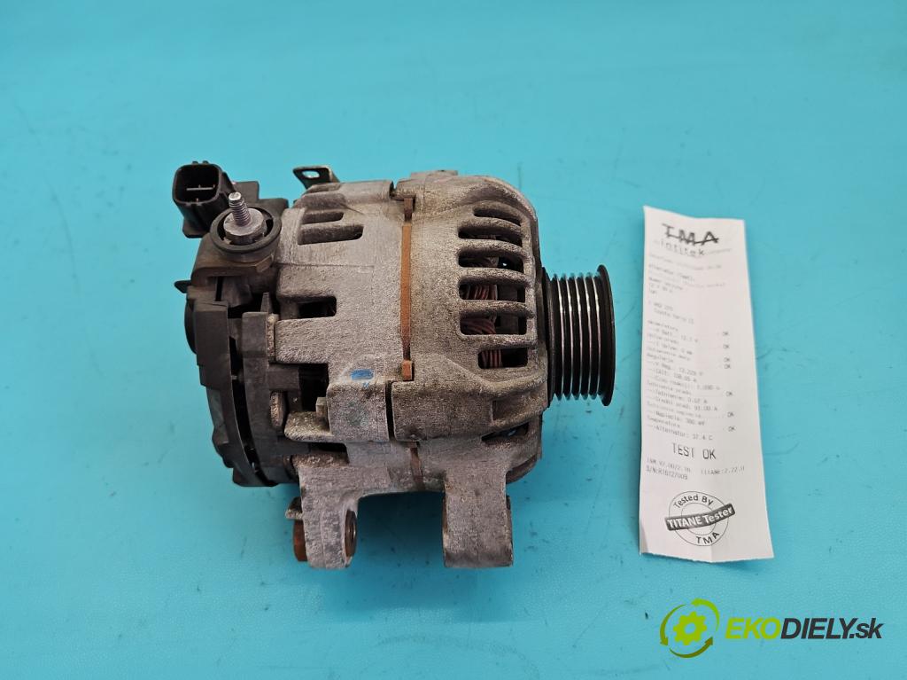 Toyota Yaris II 2005-2011 1.3 vvti 87 HP manual 64 kW 1298 cm3 5- Alternator 27060-0J061 (Alternátor)
