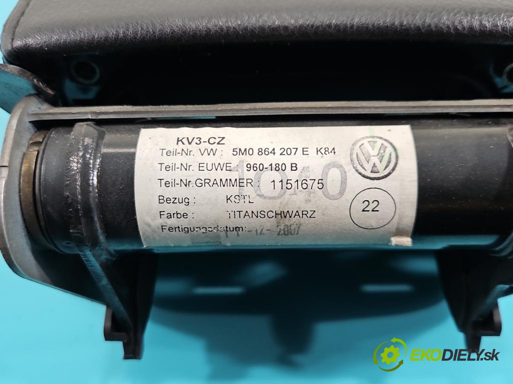 Vw Tiguan I 2007-2016 2.0 tdi 140 HP automatic 103 kW 1968 cm3 5- operadlo 5M0864207E (Lakťová opierka)