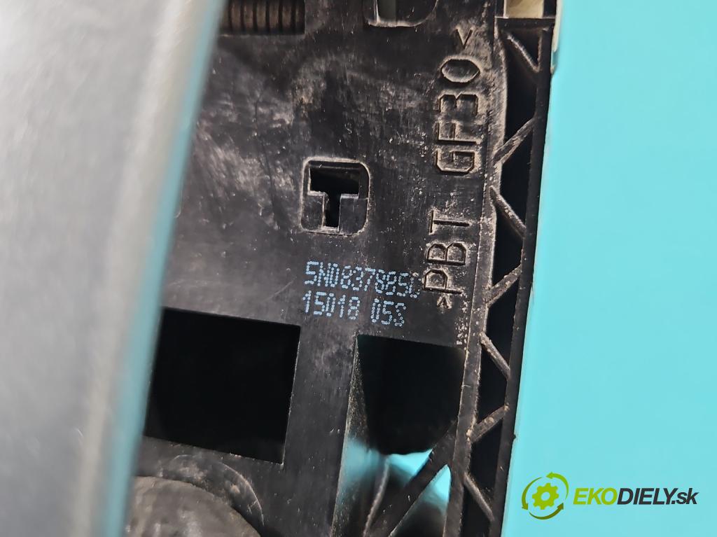 Vw Tiguan I 2007-2016 2.0 tdi 140 HP automatic 103 kW 1968 cm3 5- rukoväť predné ľavé mimo: 5N0837885C (Kľučka dverí vonkajšia predná ľavá)