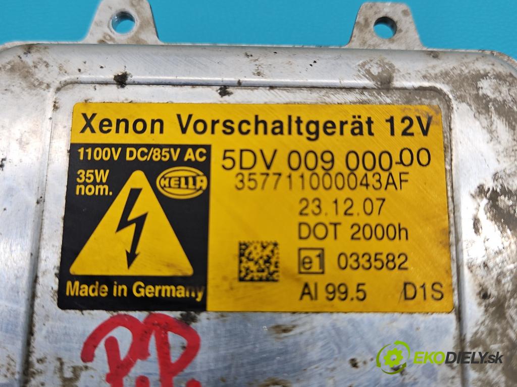 Vw Tiguan I 2007-2016 2.0 tdi 140 HP automatic 103 kW 1968 cm3 5- střídač: xenon 5DV009000-00 (Riadiaca jednotka xenónu)