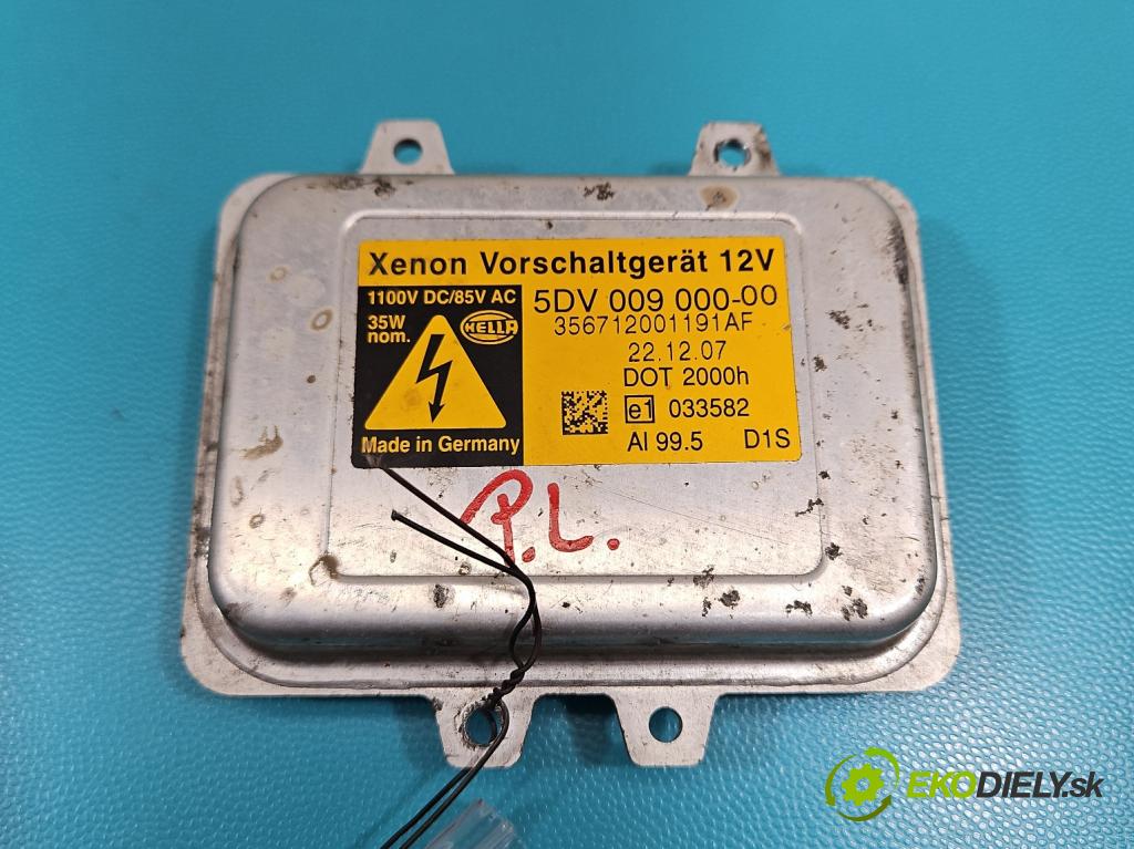 Vw Tiguan I 2007-2016 2.0 tdi 140 HP automatic 103 kW 1968 cm3 5- střídač: xenon 5DV009000-00 (Riadiaca jednotka xenónu)