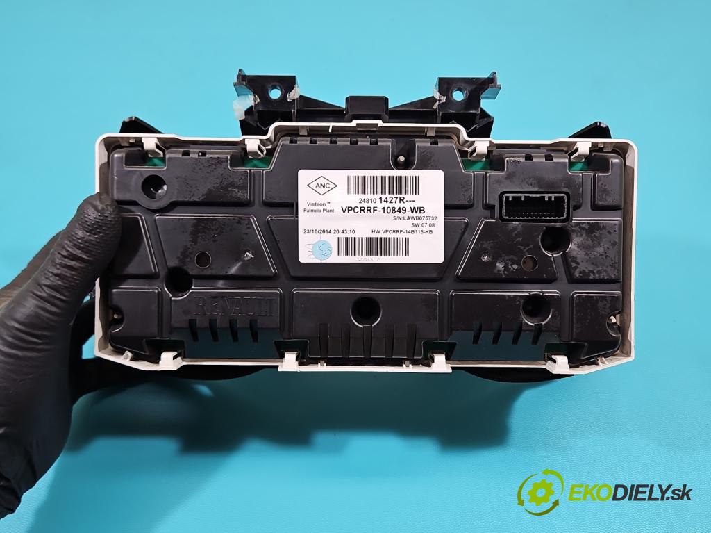 Renault Clio IV 2012-2020 0.9 Tce 90 HP manual 66 kW 898 cm3 5- prístrojovka/ budíky 248101427R (Prístrojová doska)