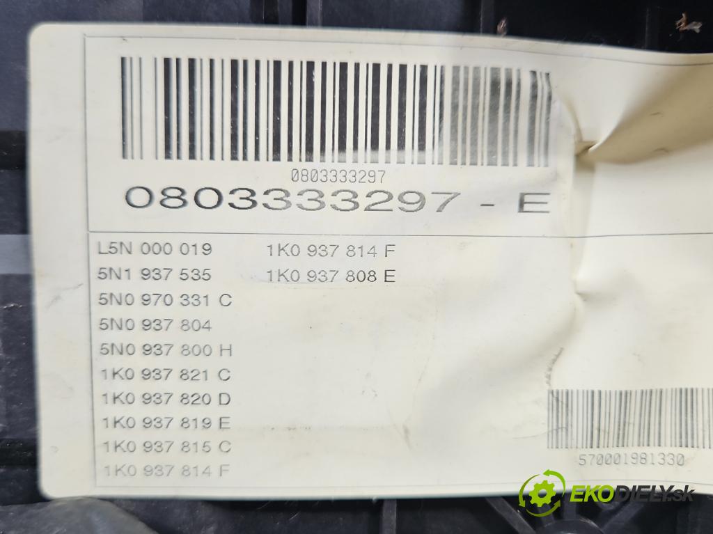Vw Tiguan I 2007-2016 2.0 tdi 140 HP automatic 103 kW 1968 cm3 5- skrinka poistka 1K0937814F (Poistková skrinka)