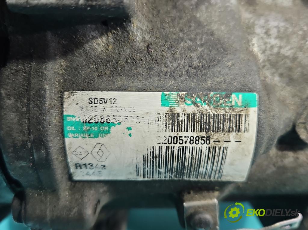 Renault Clio III 2005-2012 1,2.0 16V 75 HP manual 55 kW 1149 cm3 5- Kompresor: klimatizácie  (Kompresor klimatizácie)