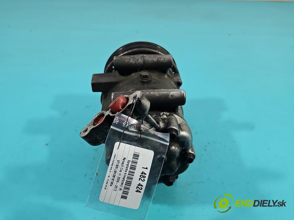 Renault Clio III 2005-2012 1,2.0 16V 75 HP manual 55 kW 1149 cm3 5- Kompresor: klimatizácie  (Kompresor klimatizácie)