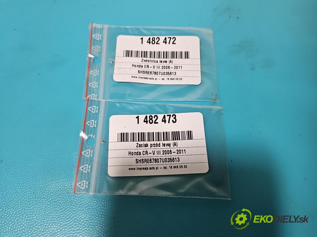 Honda CR-V III 2006-2011 2.2 i-CTDi 140 hp manual 103 kW 2204 cm3 5- náboj levé  (Náboj kola)