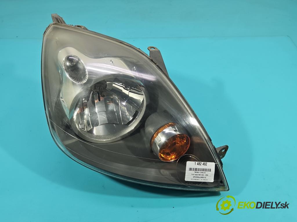 Ford Fiesta Mk6 2002-2008 1.3 60 HP manual 44 kW 1299 cm3 3- Reflektor: pravý 6S61-13W029-AE (Svetlo predné pravé)